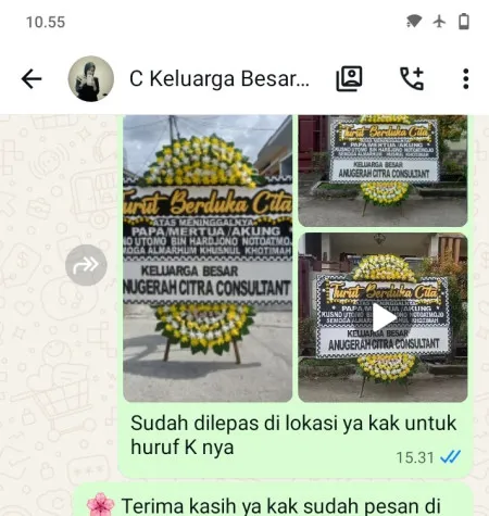 Pengiriman Papan Bunga Duka Kebon Pala