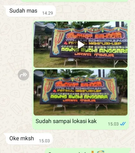 Pengiriman Papan Bunga Kebon Pala